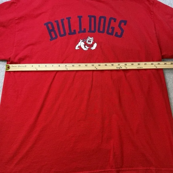 Vintage Fresno State Bulldogs T-Shirt XL‎ Red Champs Sports NCAA Licensed - Picture 5 of 7